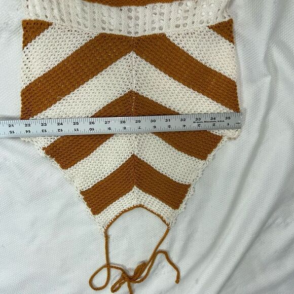 Revolve BCBGENERATION Sweater Halter Dress in‎ Ivory & Caramel Spice XS Women’s - Picture 7 of 11